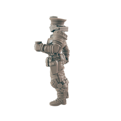 Coffee Cop. Cyberpunk Police- Ec3d
