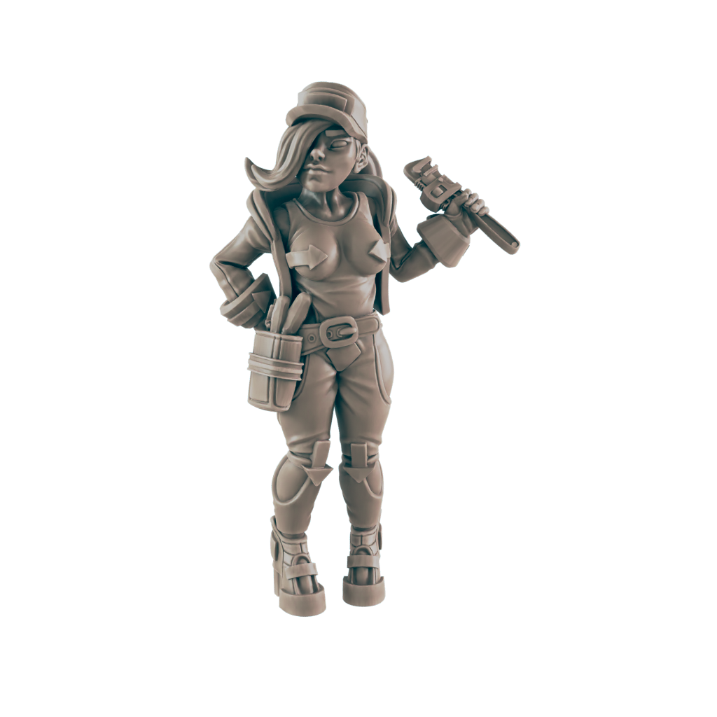 Mechanic. Cyberpunk Repairman - Ec3d