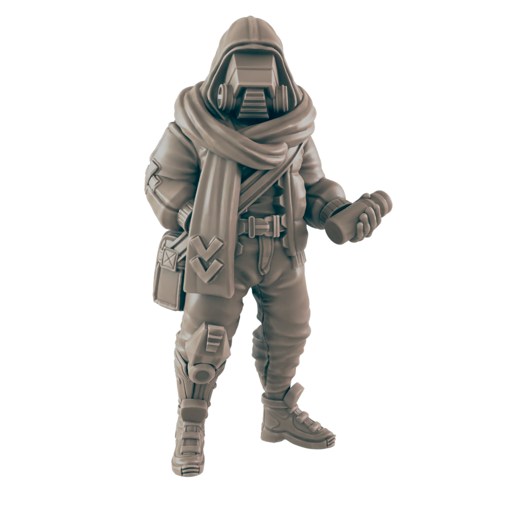 Messenger. Cyberpunk Courier - Ec3d
