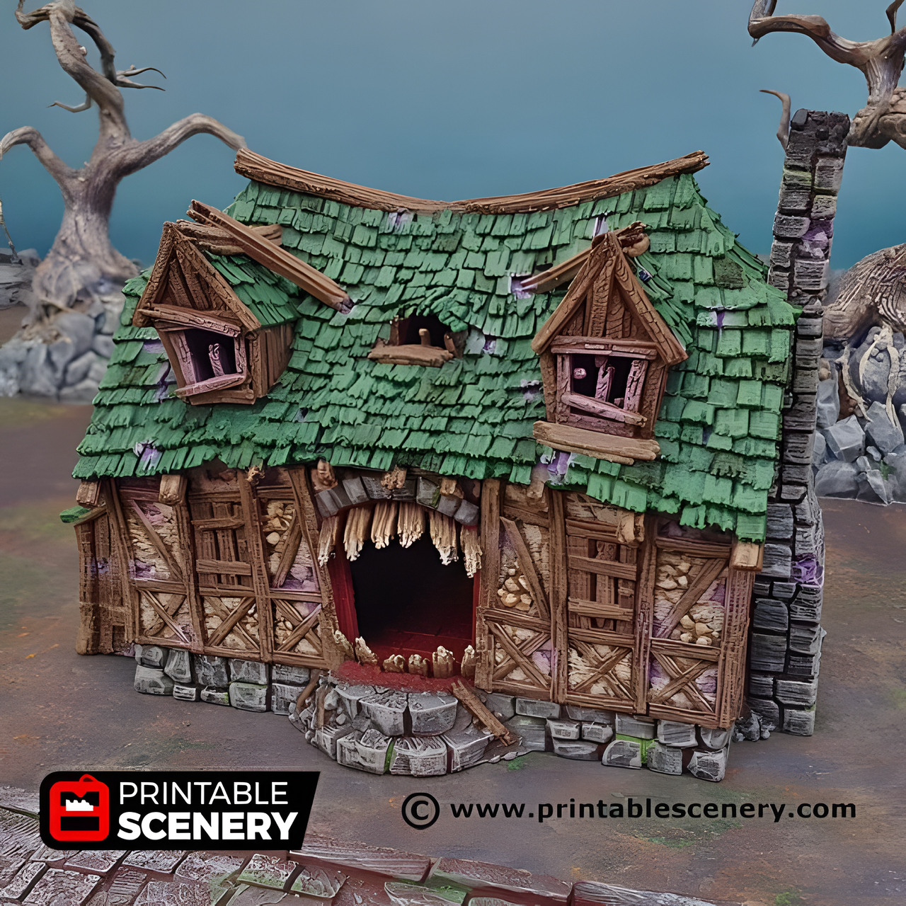 Mimic House, 15mm, 28mm, 32mm - Printable Scenery