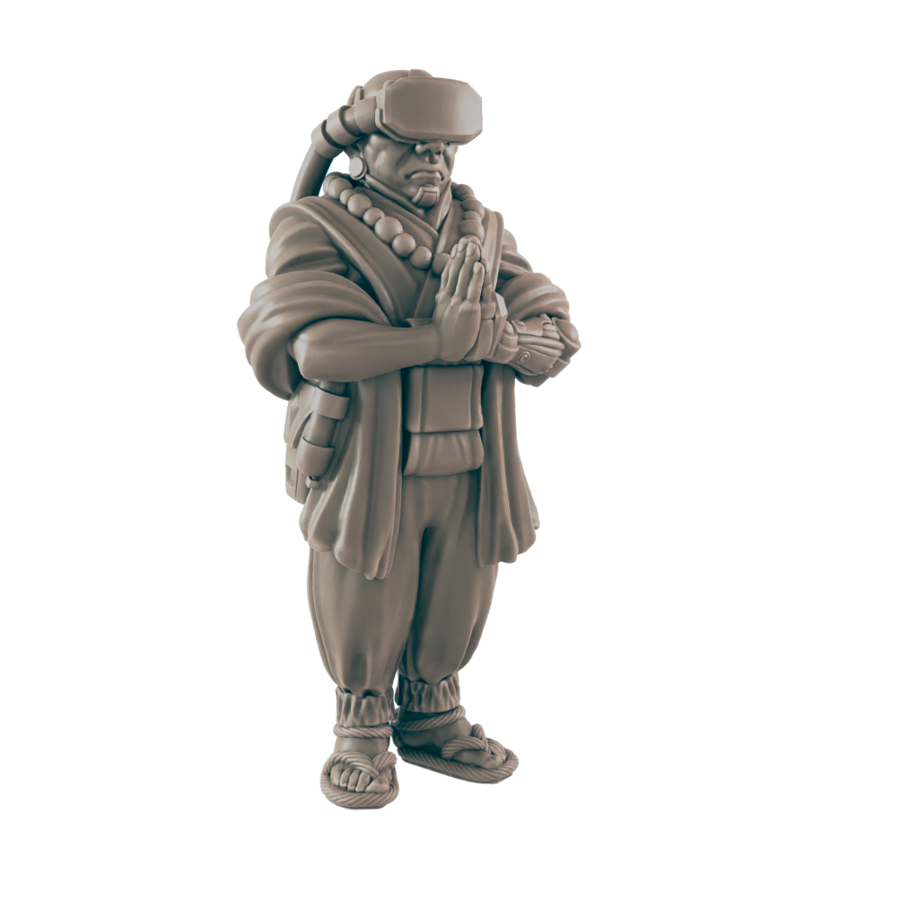 The Monk. Cyberpunk Ascetic- Ec3d