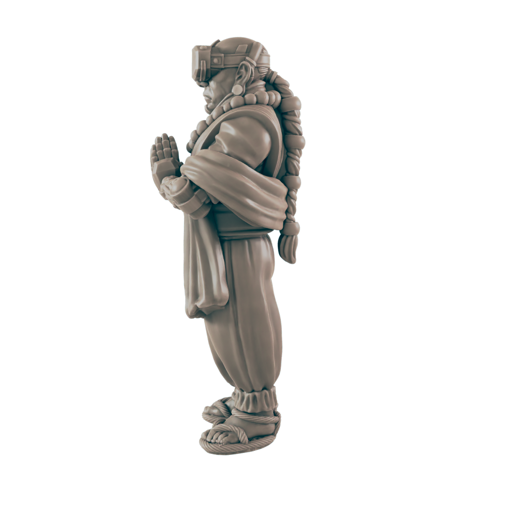 The Monk. Cyberpunk Ascetic- Ec3d