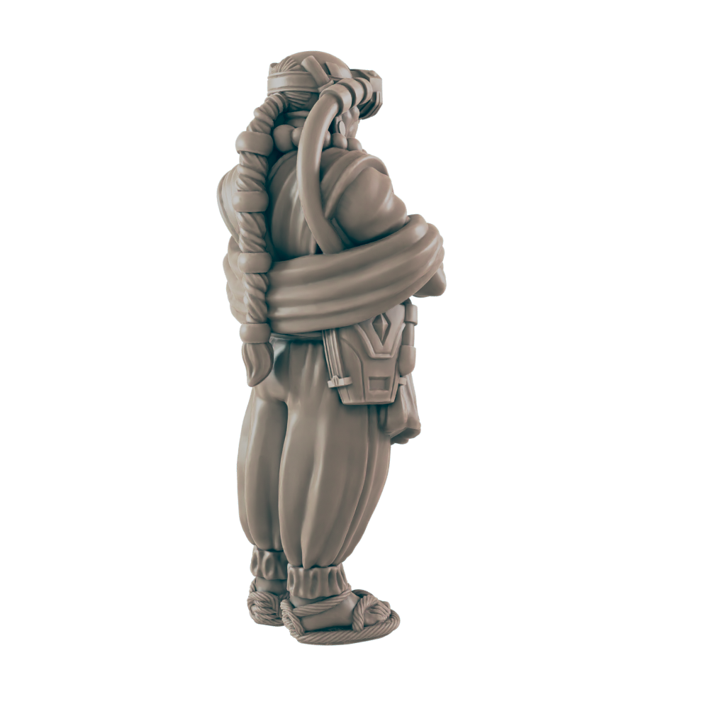 The Monk. Cyberpunk Ascetic- Ec3d