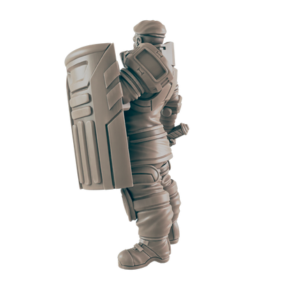 Riot Cop. Cyberpunk Police - Ec3d
