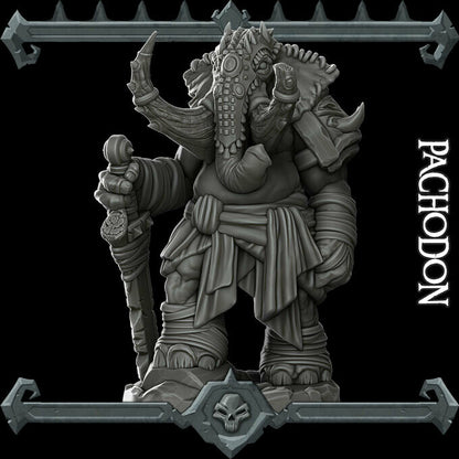 Pachodon. Elephant Folk Warrior - Rocket Pig Games