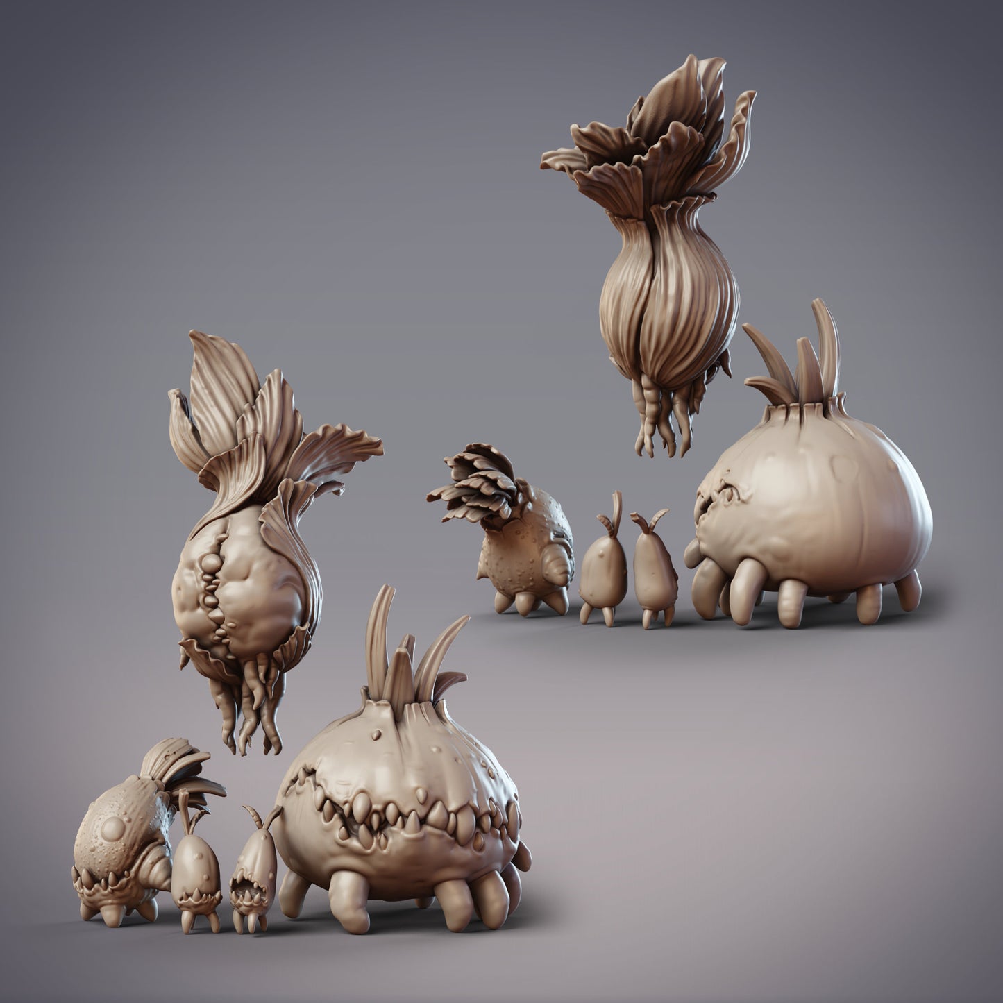 Plantform Nature Spirits, Root Vegetable Monsters - CobraMode