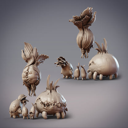 Plantform Nature Spirits, Root Vegetable Monsters - CobraMode
