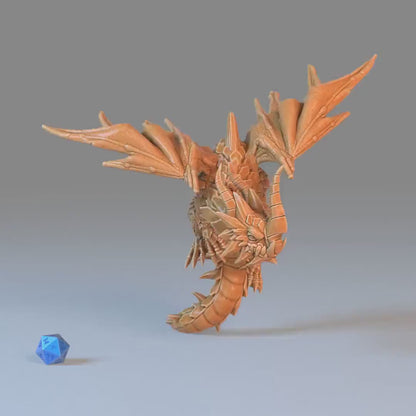 Young Horn Dragon - Epic Miniatures