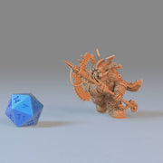 Diving Dwarf Adventurer - Epic Miniatures