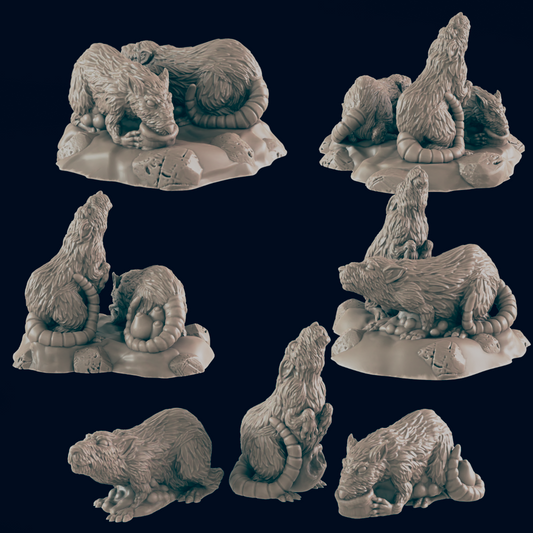 Rats (7x Pieces) - Ec3d