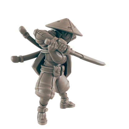 Samurai. Cyberpunk Assassin - Ec3d