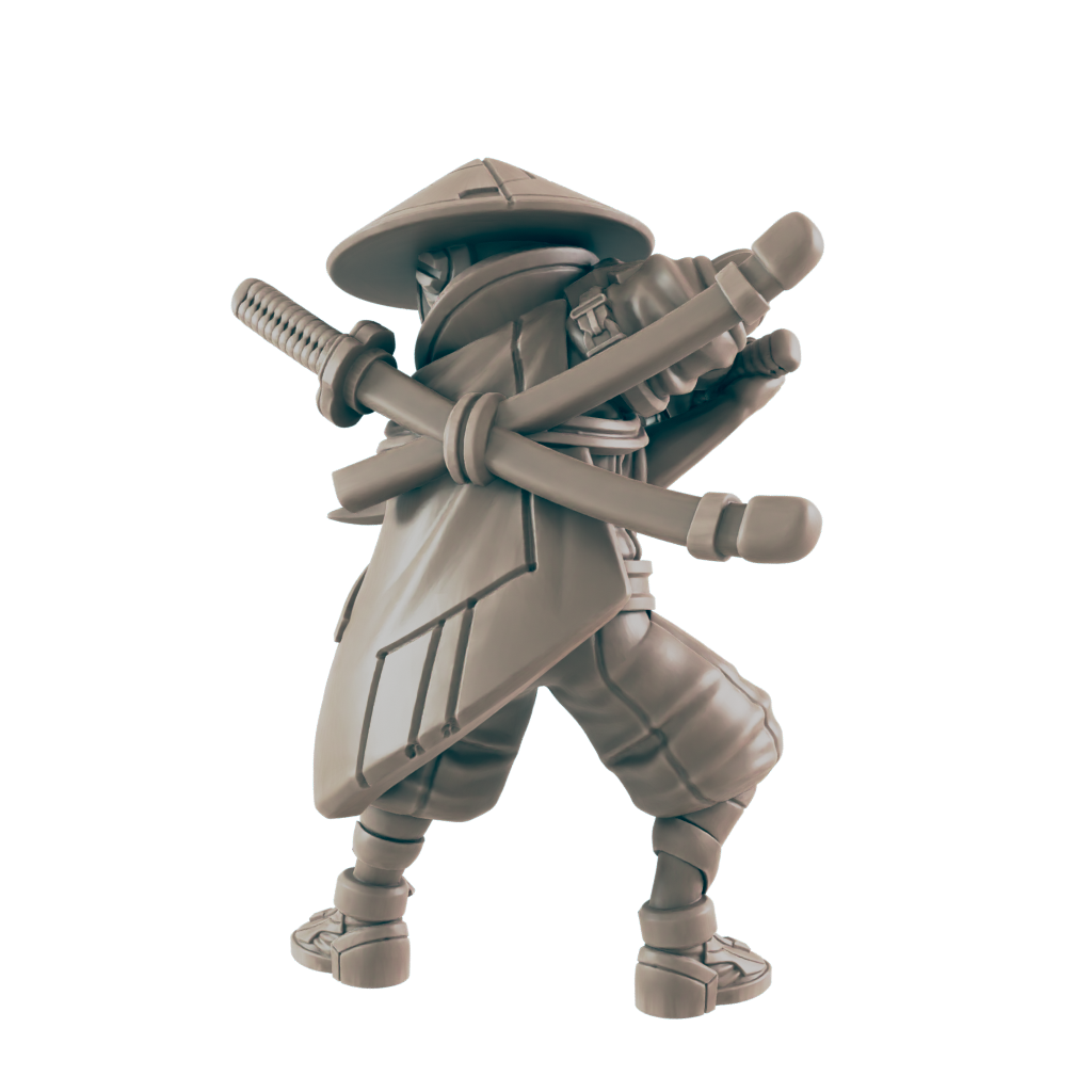 Samurai. Cyberpunk Assassin - Ec3d