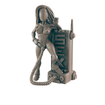 Pleasure Bot. Cyberpunk Sex Robot- Ec3d