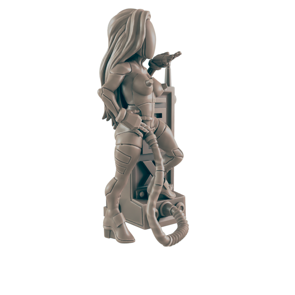 Pleasure Bot. Cyberpunk Sex Robot- Ec3d