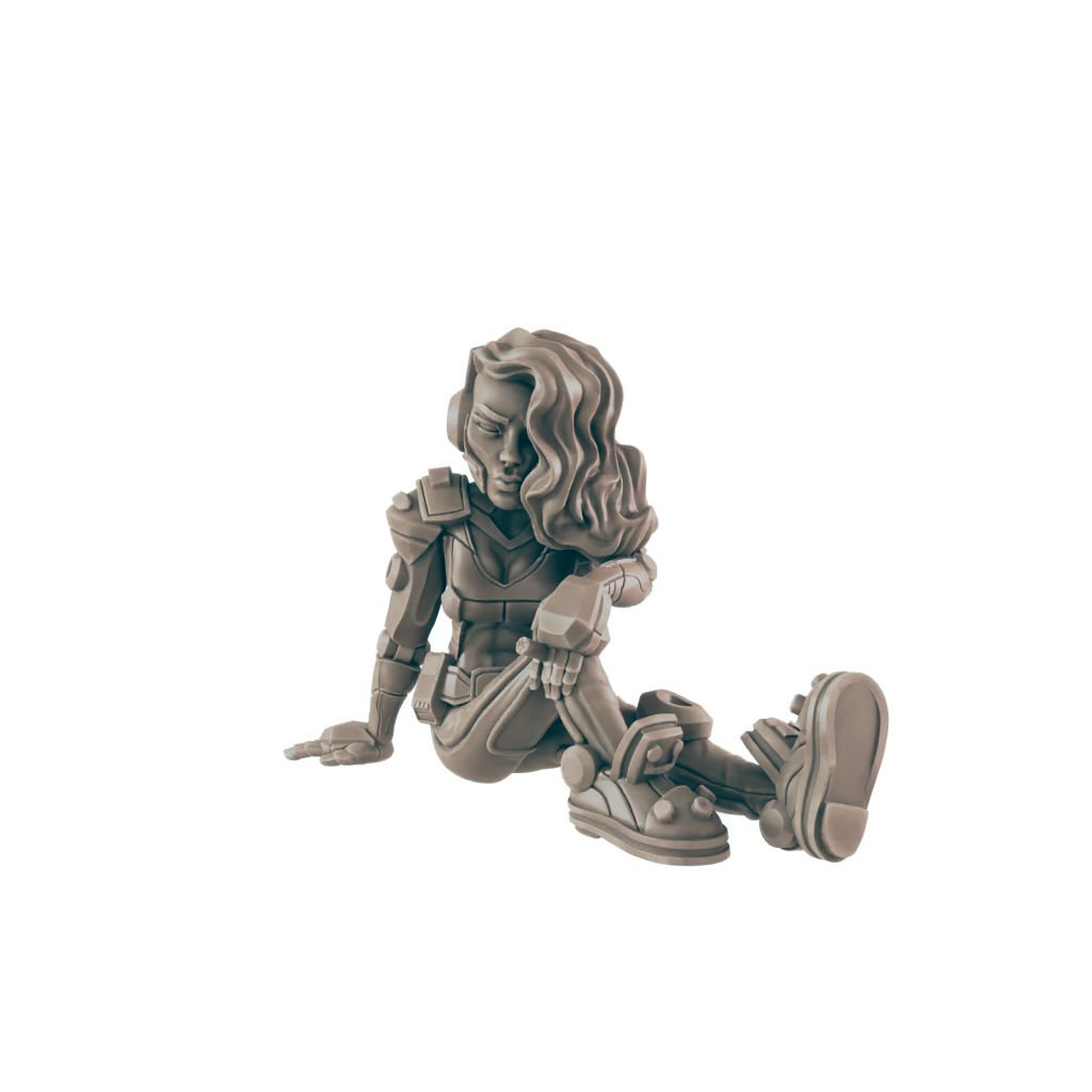 Smoke Break Gal. Cyberpunk Civilian - Ec3d