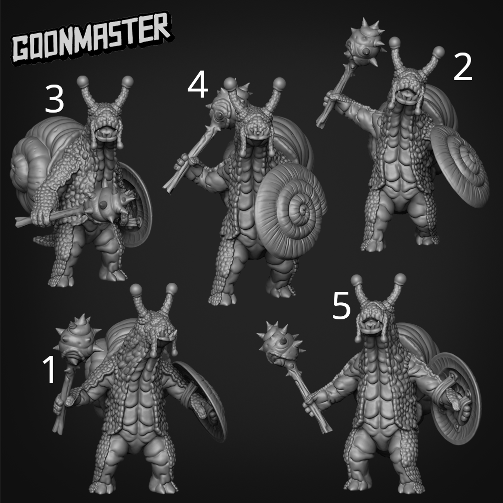 Snailfolk Mace and Shield Warrior - Goonmaster