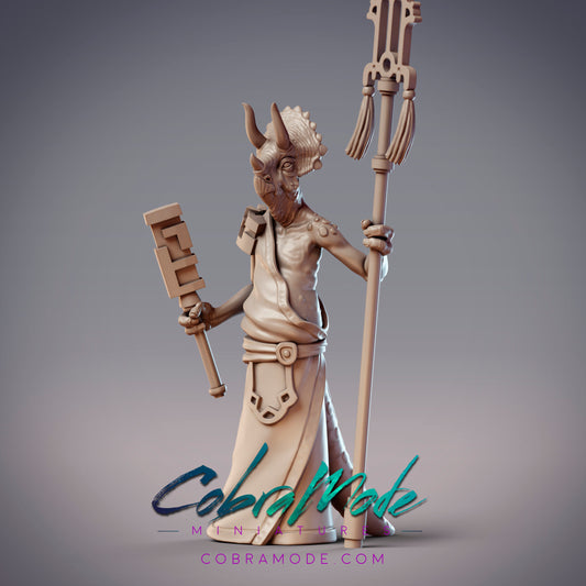 Dinovian Priest Solathar, Dinosaur Folk Monk- CobraMode