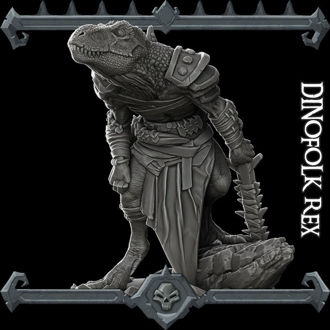 Dinofolk Rex, Trex Barbarian - Rocket Pig Games