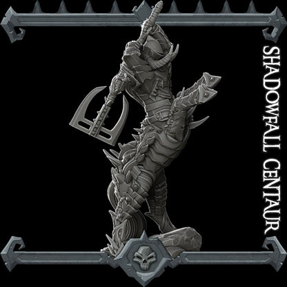 Shadowfall Centaur. Demon Centaur Warrior - Rocket Pig Games