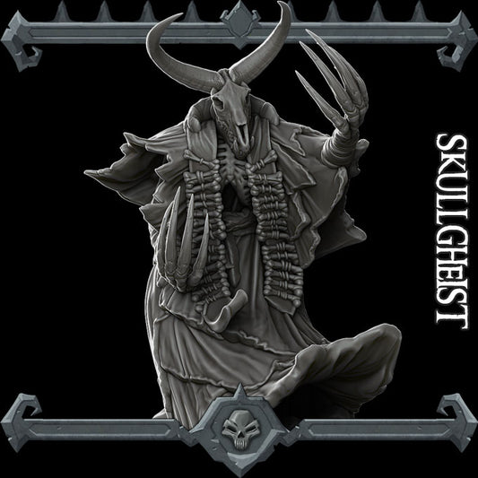 Skull Gheist. Cow Skull Demon - Rocket Pig Games