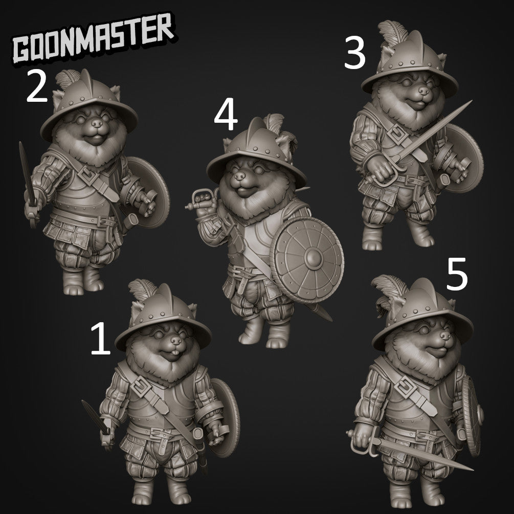 Powerful Pomeranians. Dogfolk Swordsman - Goonmaster