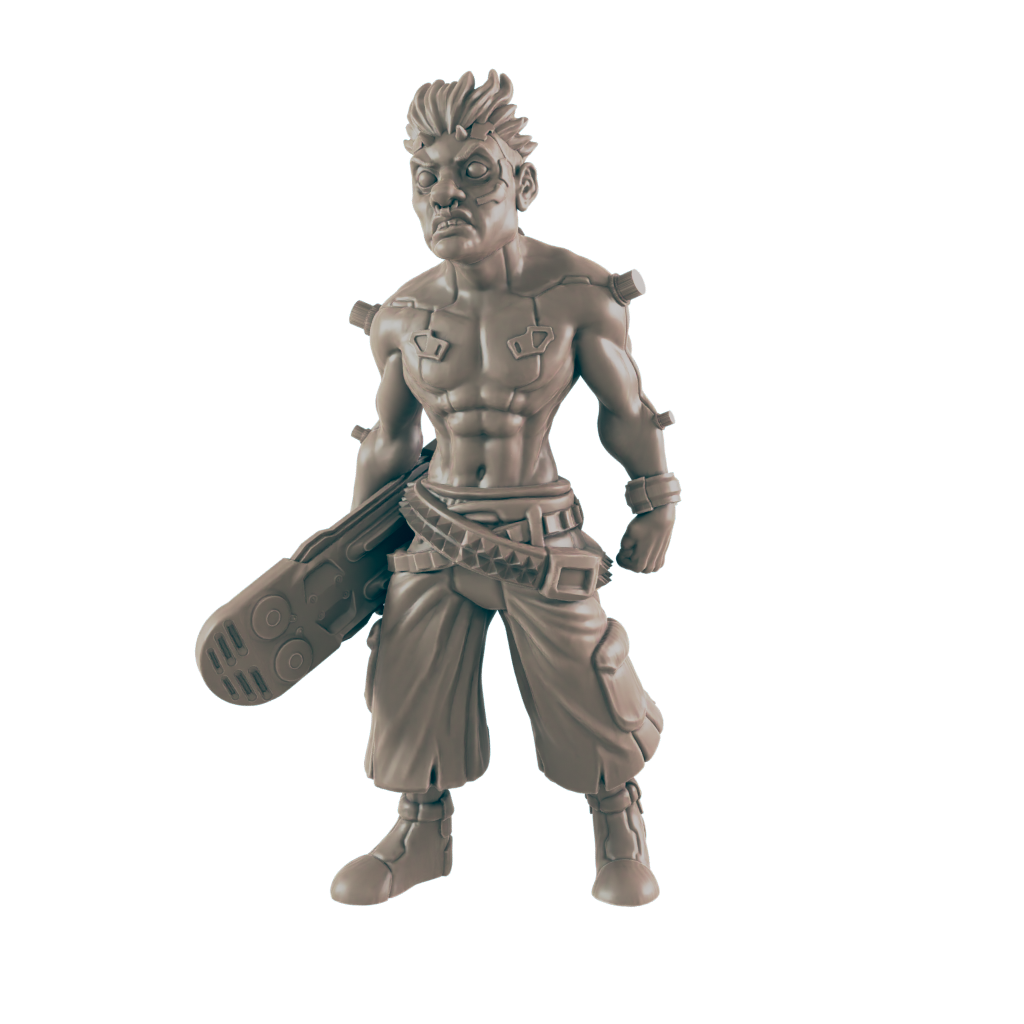 Teen Punk. Cyberpunk Skater - Ec3d