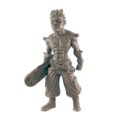 Teen Punk. Cyberpunk Skater - Ec3d