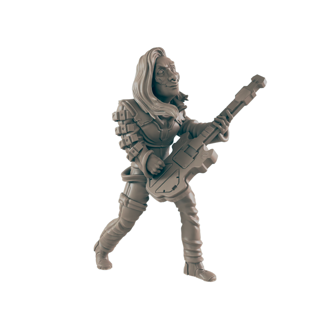 Teen Rocker. Cyberpunk Rockerboy - Ec3d
