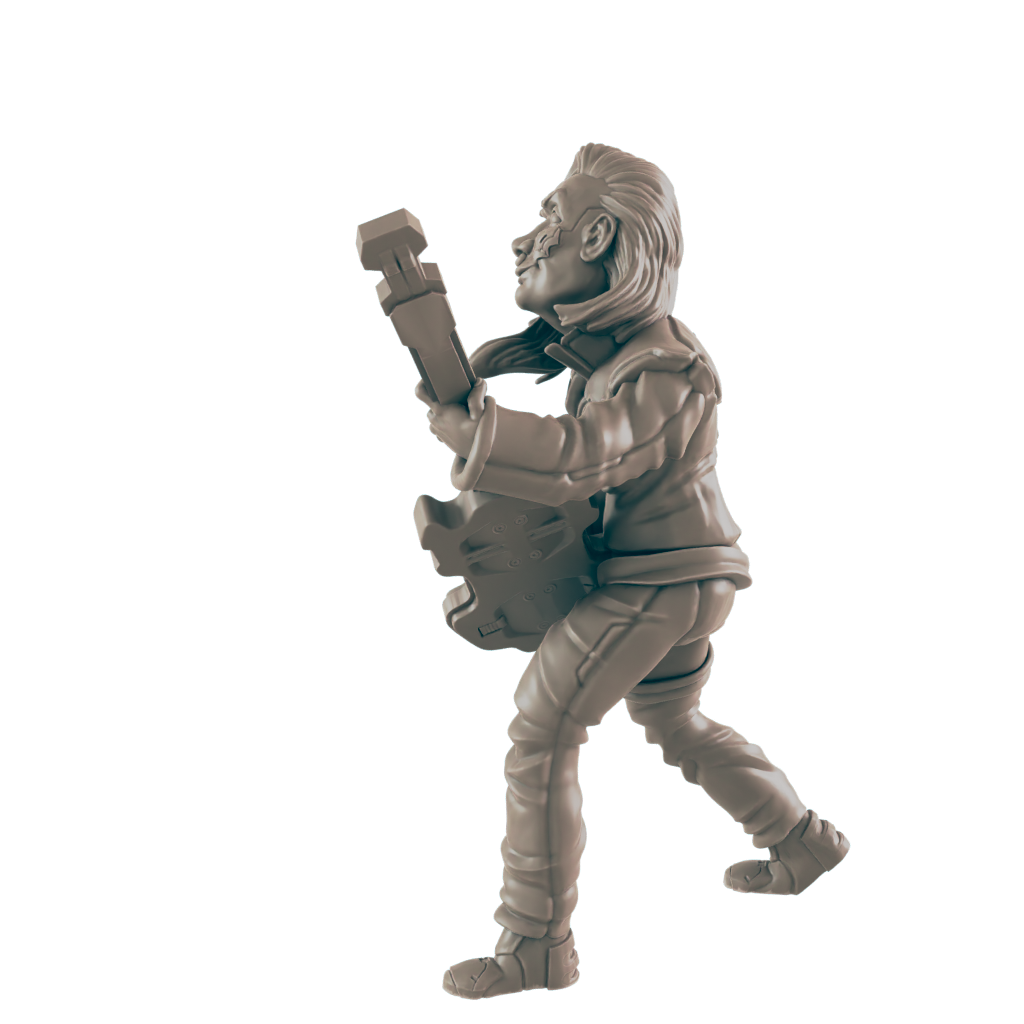 Teen Rocker. Cyberpunk Rockerboy - Ec3d