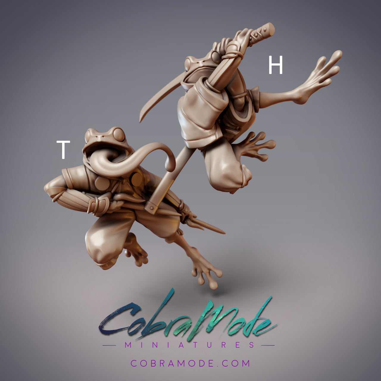 Amagaeru Ninjas Tobimaru & Hajike. Frogfolk Warriors - CobraMode