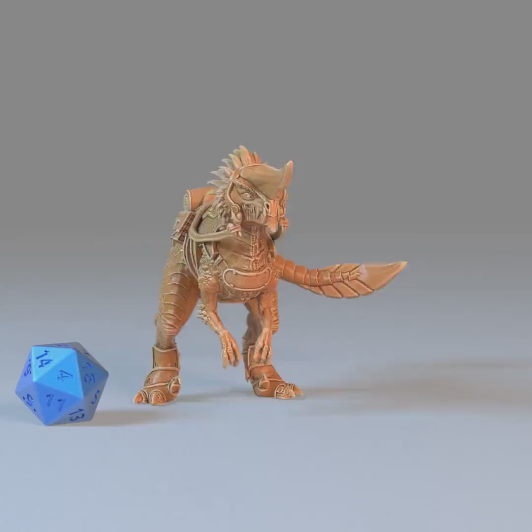 Long Horn Raptor - Epic Miniatures