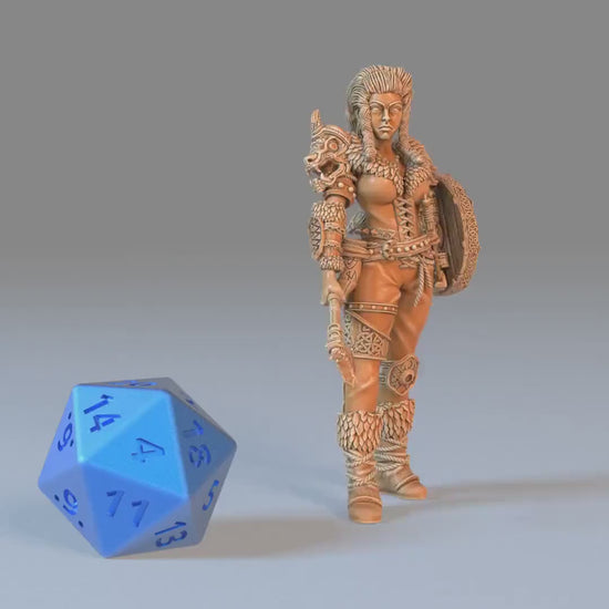 Viking Shieldmaiden Lathghertha- Epic Miniatures