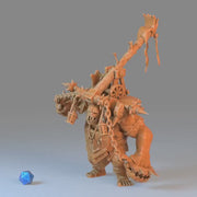 Goblin Throwing Troll- Epic Miniatures