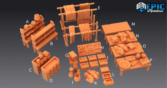 Merchant Props - Epic Miniatures 