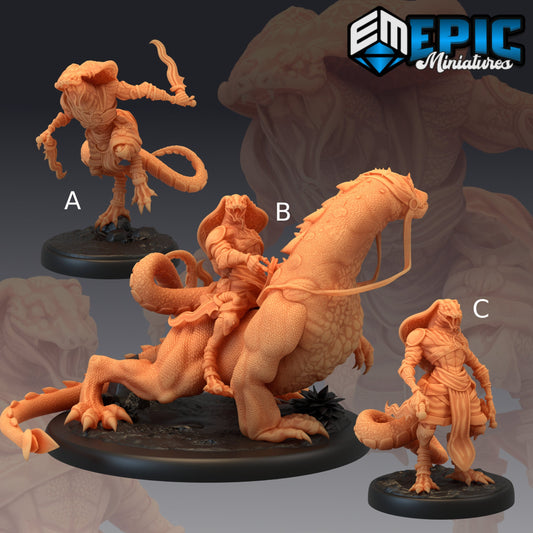Serpentfolk Warrior - Epic Miniatures 