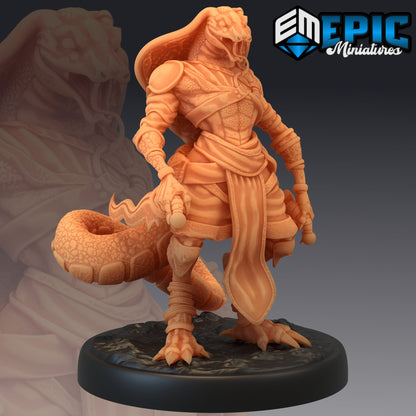 Serpentfolk Warrior - Epic Miniatures 