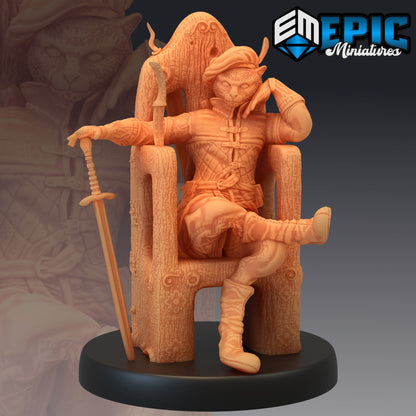 Tabaxi Black Cat Rogue - Epic Miniatures 