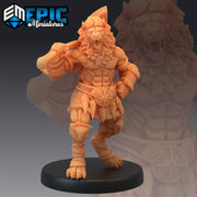 Tabaxi Lion Warrior - Epic Miniatures 