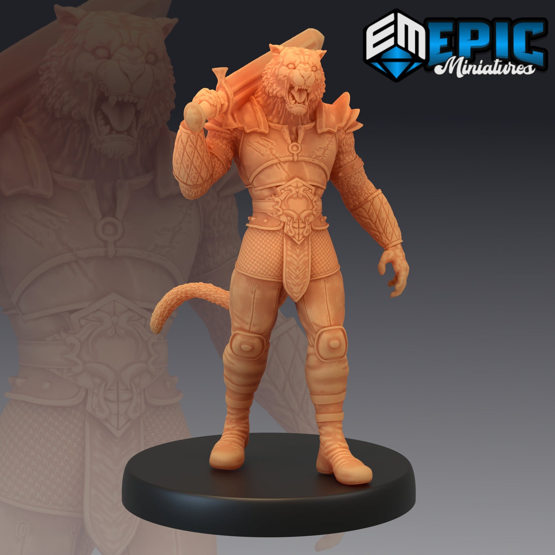 Tabaxi Tiger General - Epic Miniatures 