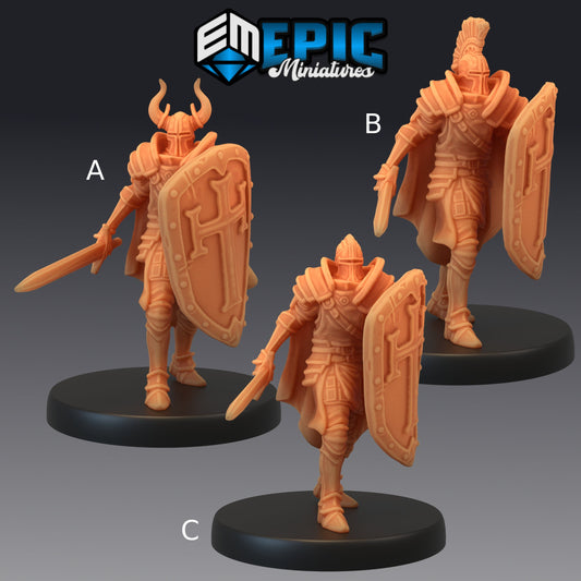 Royal Guard with Sword and Shield - Epic Miniatures 