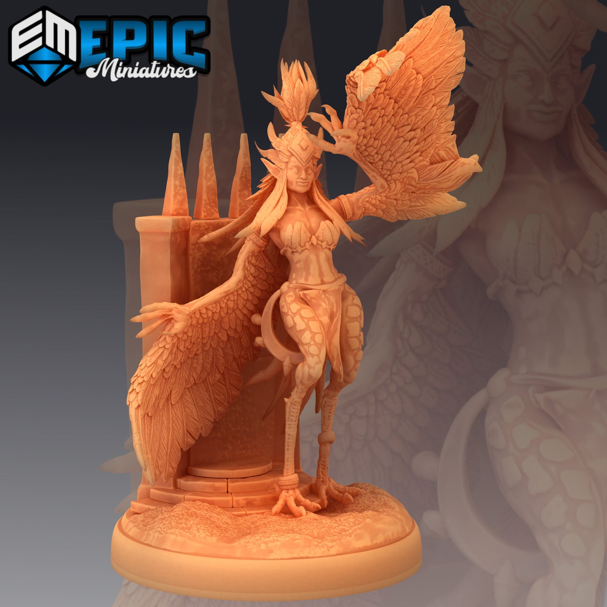 Harpy Lady - Epic Miniatures 