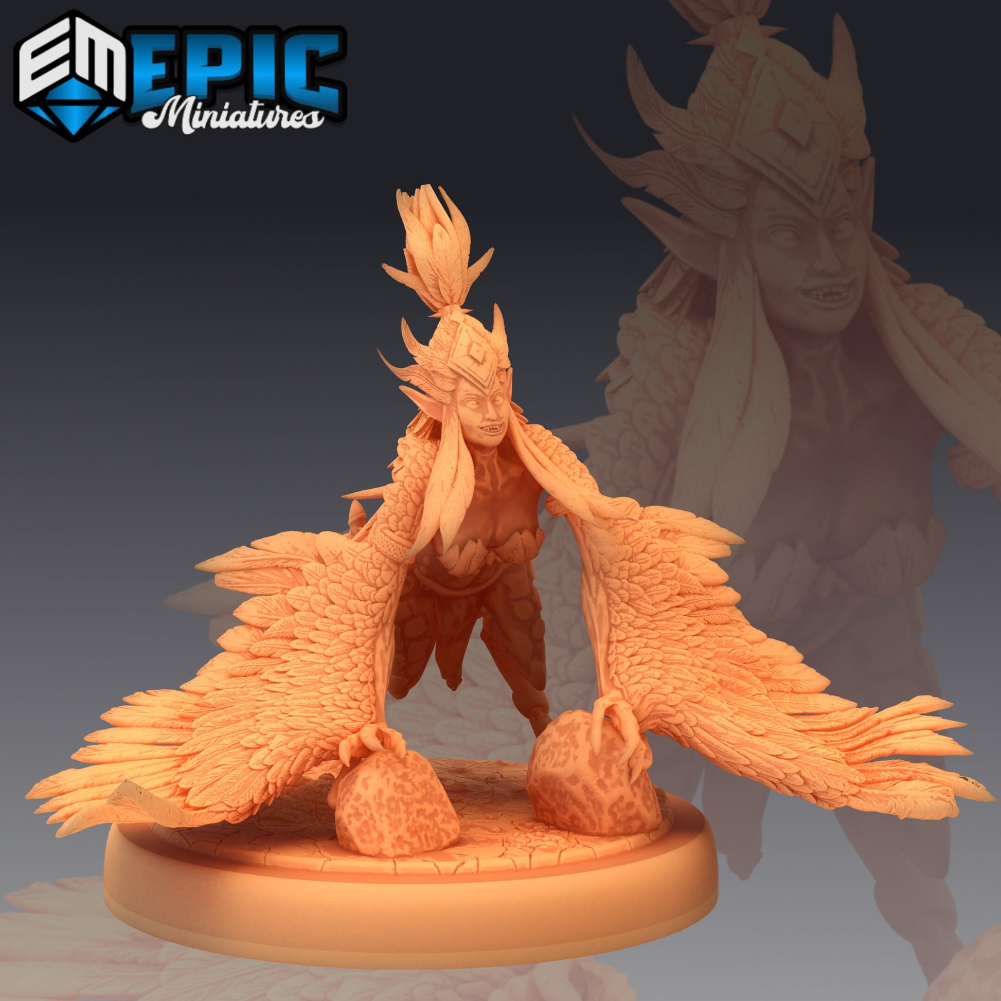 Harpy Lady - Epic Miniatures 