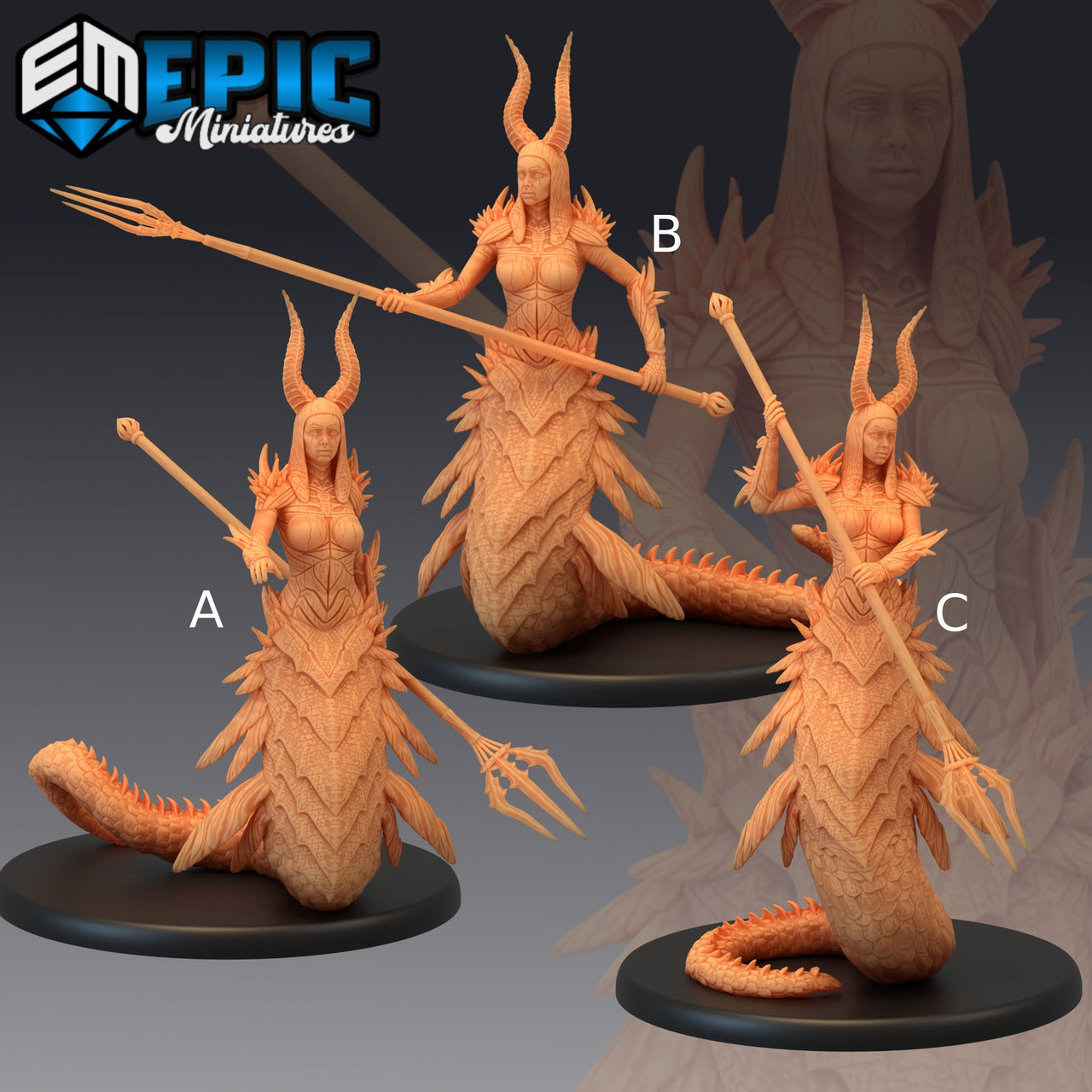 Volcanic Salamander - Epic Miniatures 