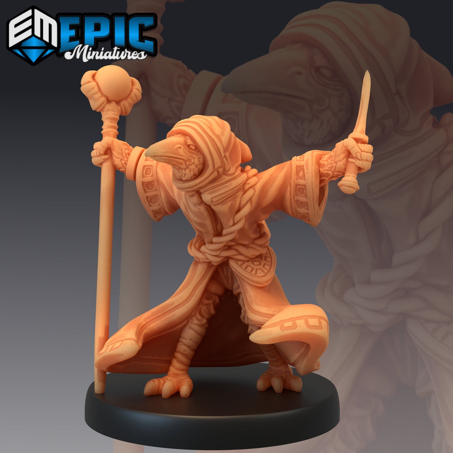 Kenku Wizard - Epic Miniatures 