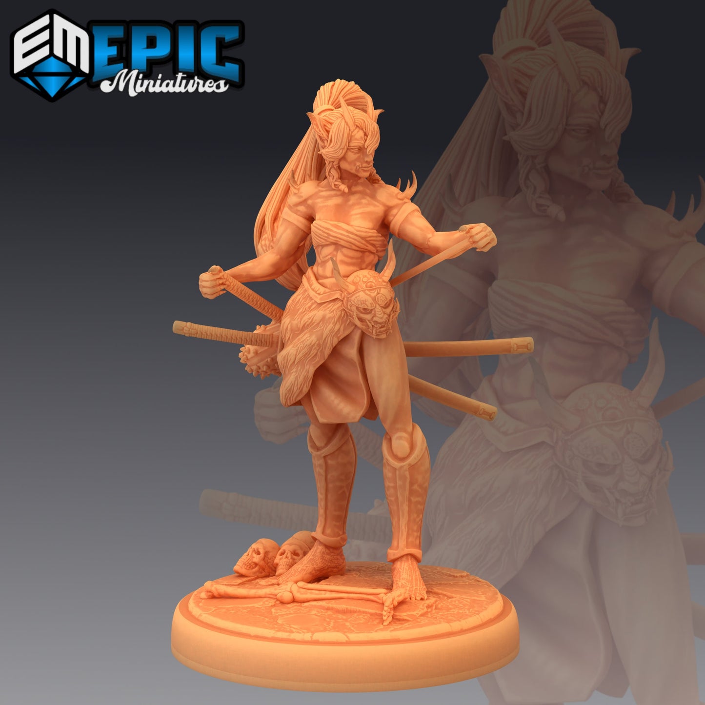 Oni Warrior Female - Epic Miniatures 