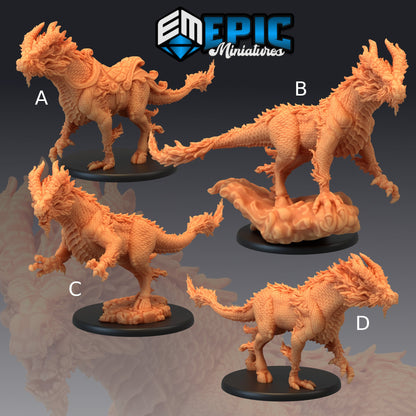 Qilin White Dragon Horse - Epic Miniatures 