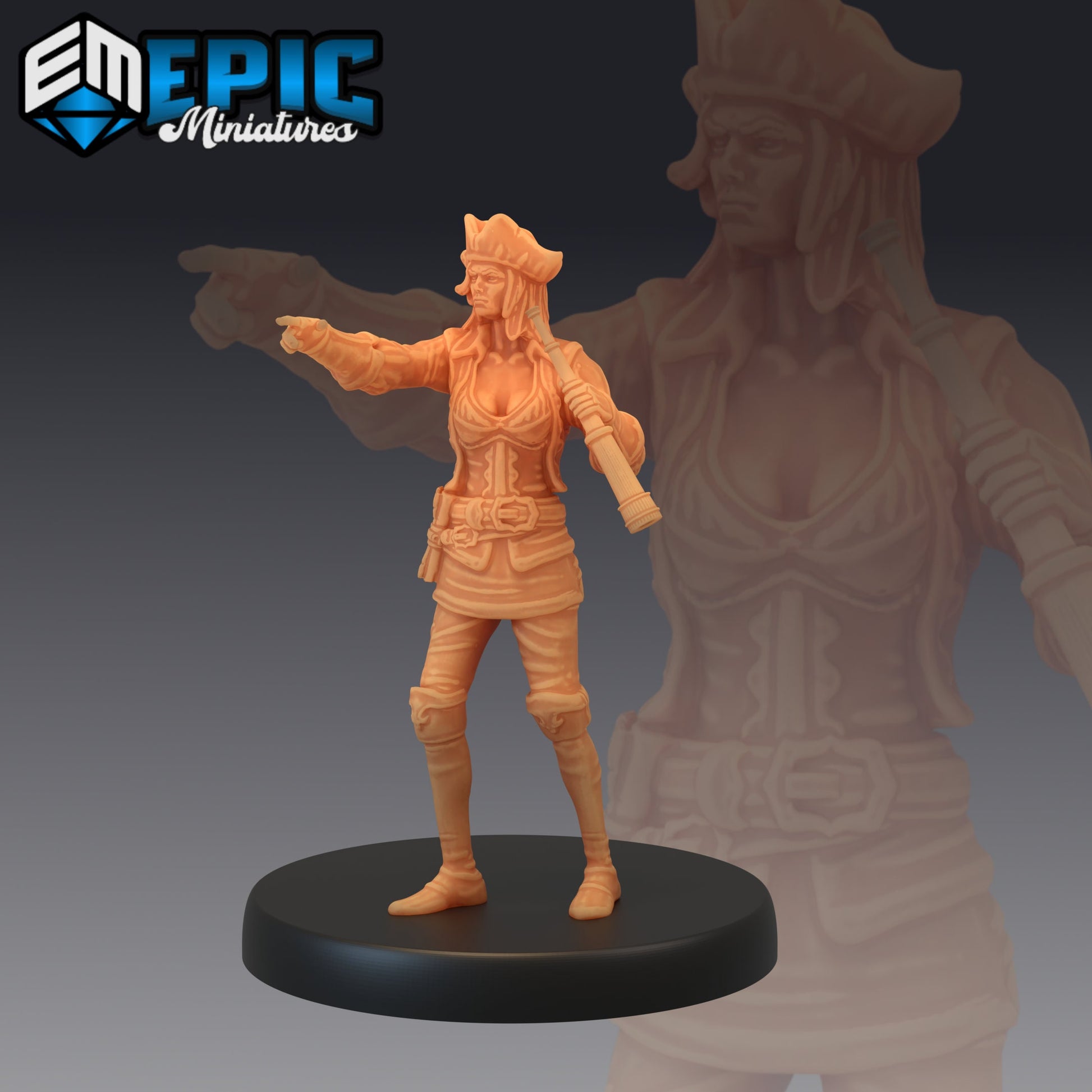 Pirate Boatswain - Epic Miniatures 