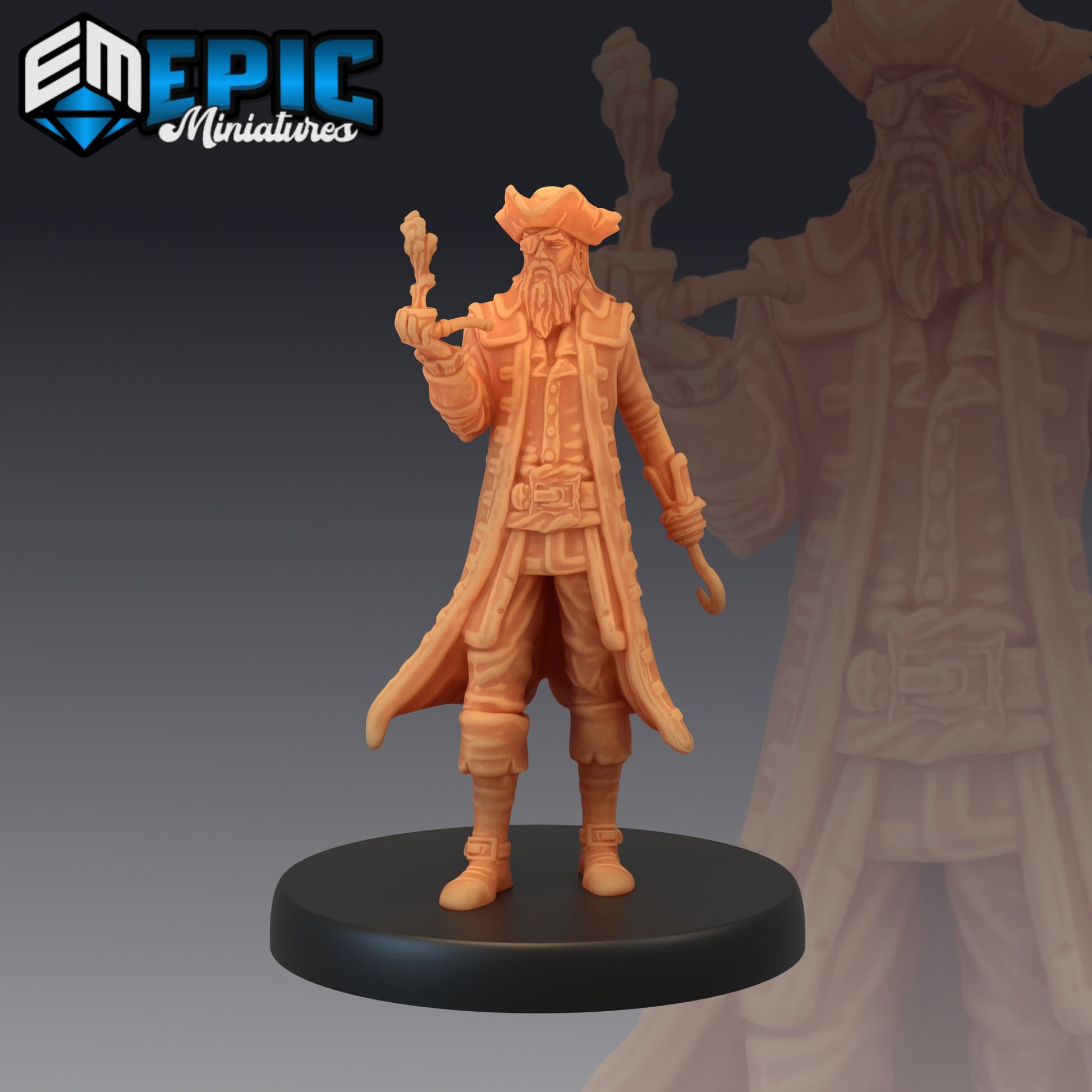 Pirate Captain - Epic Miniatures 