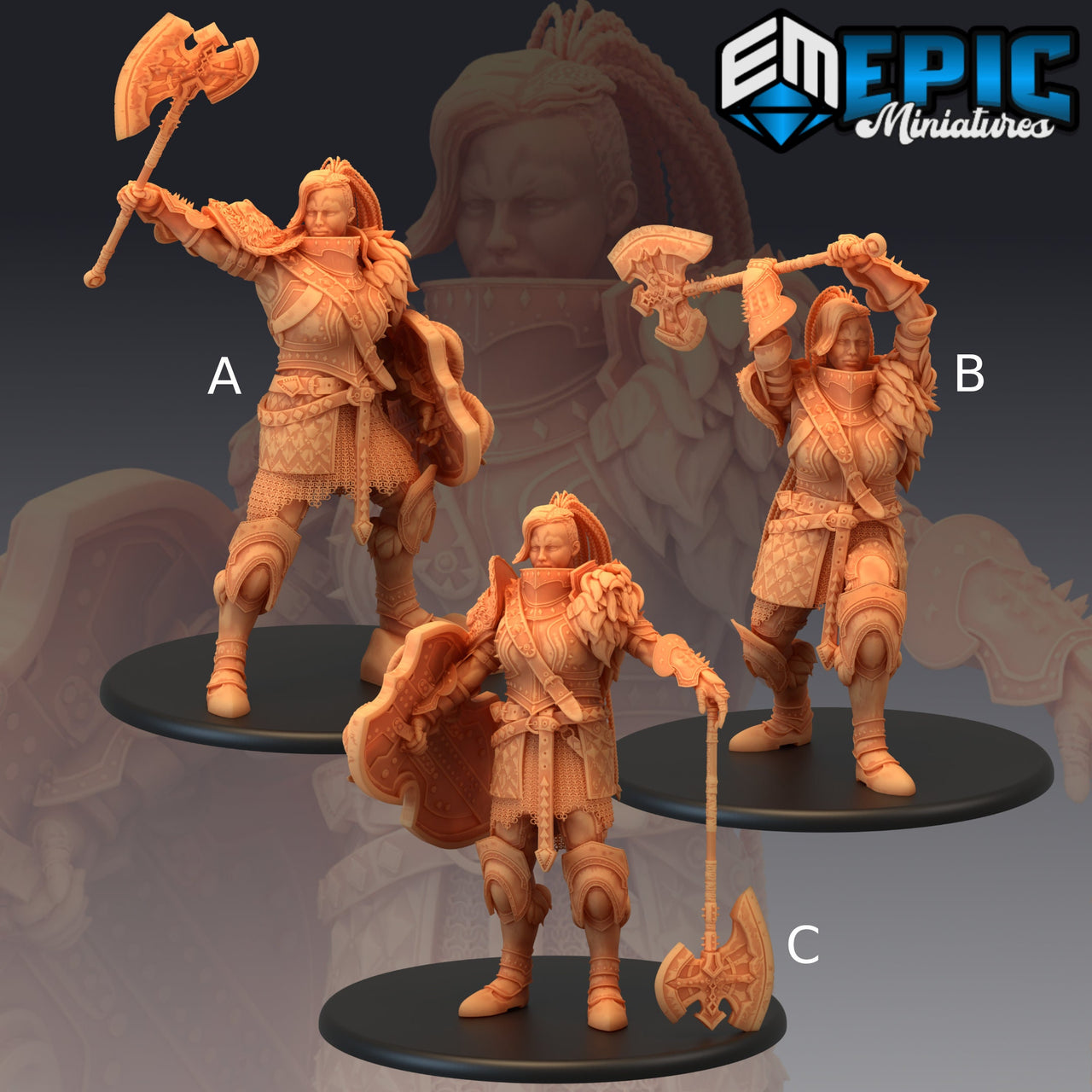 Fire Giantess - Epic Miniatures 