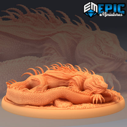 Lava Crocodile - Epic Miniatures Aligator 